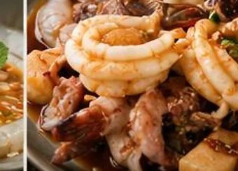 ยำหมึกไข่ ร้านยำวะ บ้านโป่ง