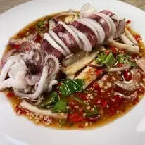 ยำม่อนปูกุ้ง ร้านยำวะ บ้านโป่ง